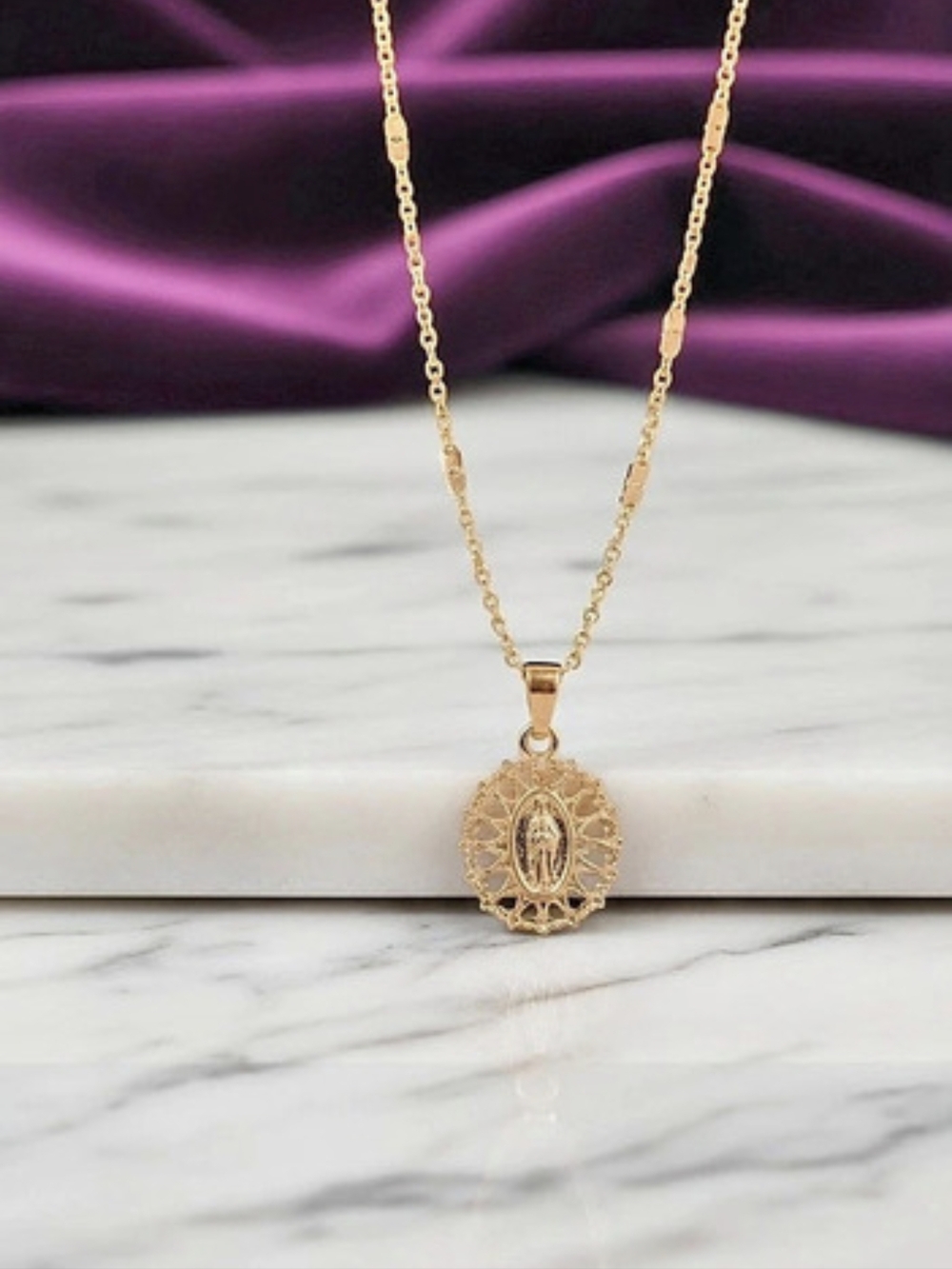 Gold-Tone Pendant Necklace New